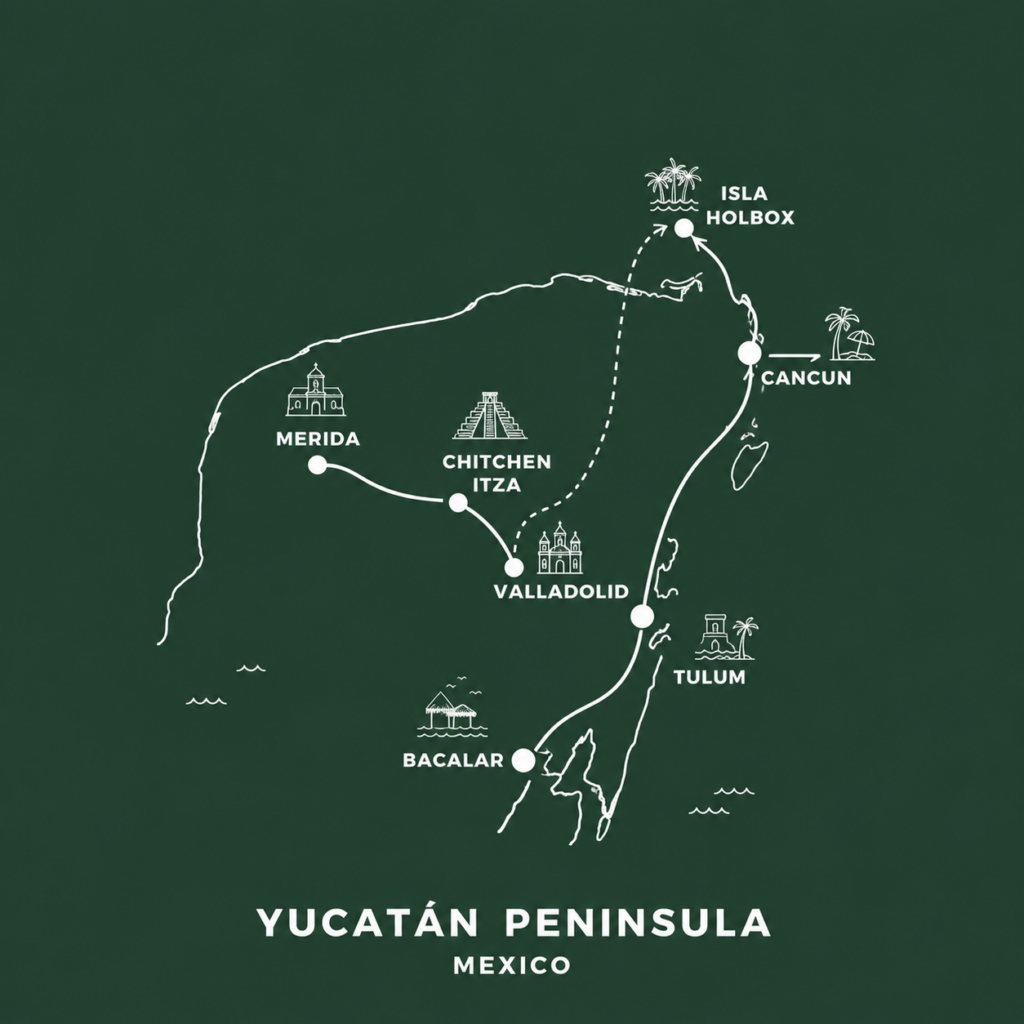 Mexico Tour Map